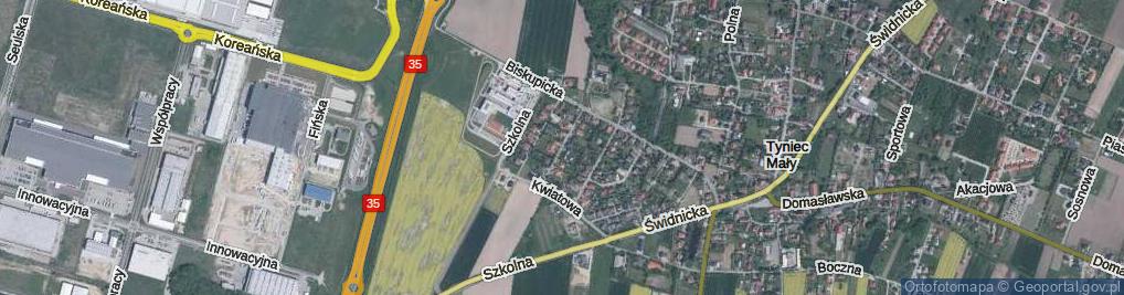 Zdjęcie satelitarne Radosna ul.